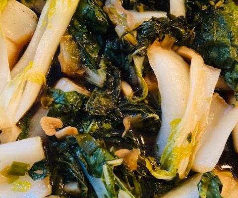 Sauteed Garlic Soy Bok Choy