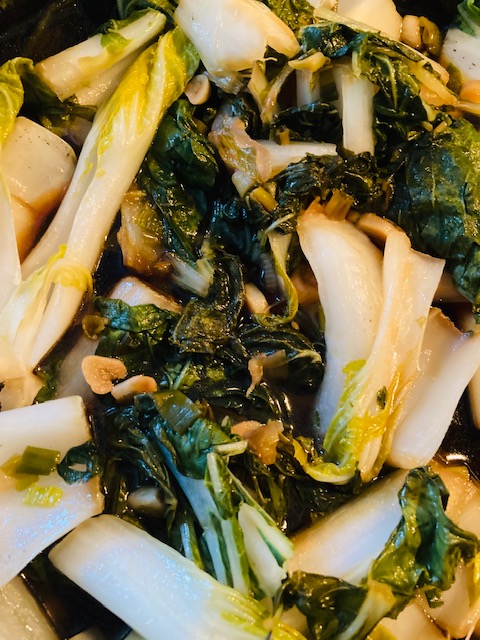 Sauteed Garlic Soy Bok Choy