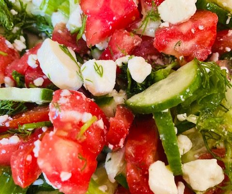 Cucumber Tomato Feta Salad