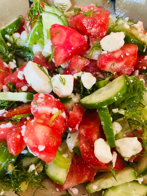 Cucumber Tomato Feta Salad