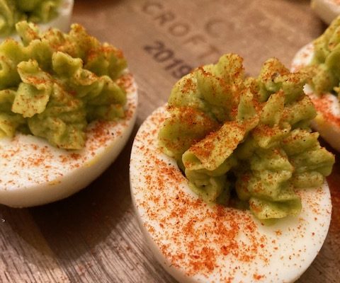 Easy Avocado Deviled Eggs