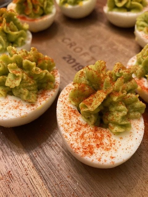 Easy Avocado Deviled Eggs