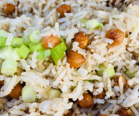 Brown Rice With Chickpeas