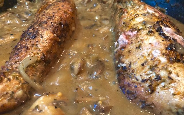 Pork Tenderloin with Mushroom Gravy