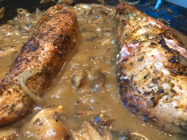 Pork Tenderloin with Mushroom Gravy